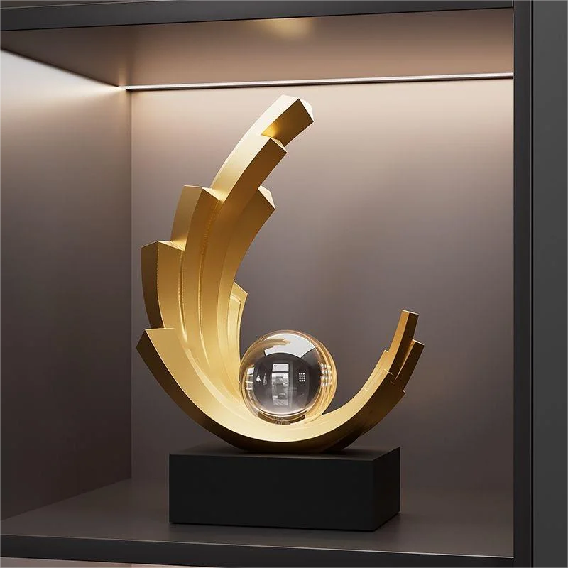 1 figura coleccionable, un adorno de lujo ligero que simboliza la prosperidad y la buena fortuna, adecuado para decorar la sala de estar, la entrada, el mueble del vino y el mueble del televisor, un regalo para inauguración de casa o apertura de negocio.