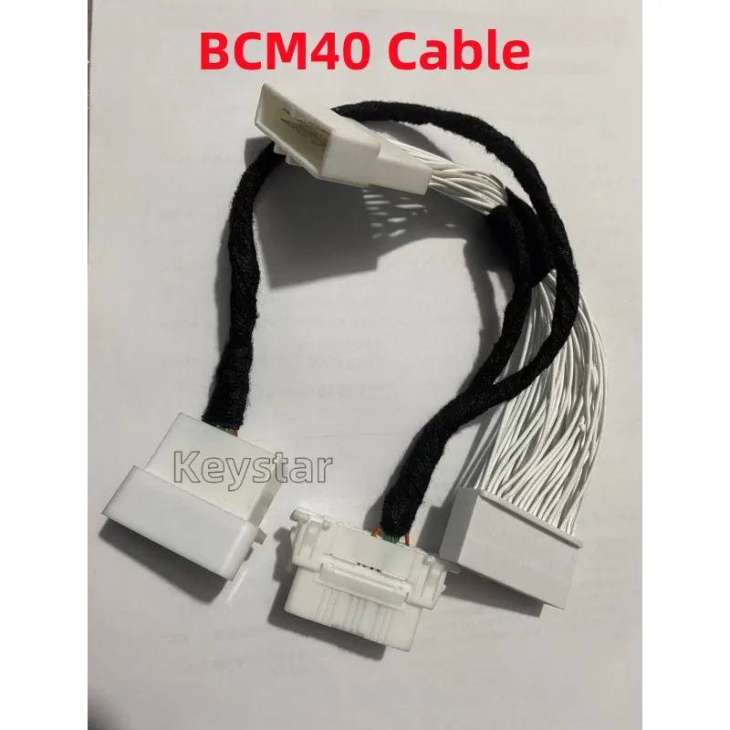 Cable piezas BCM40 sin código Pin, conector BCM para Nissan Sylphy B18 4A, mando a distancia sin llave para OBDSTAR Autel Key Tool Plus K518, 1 unidad
