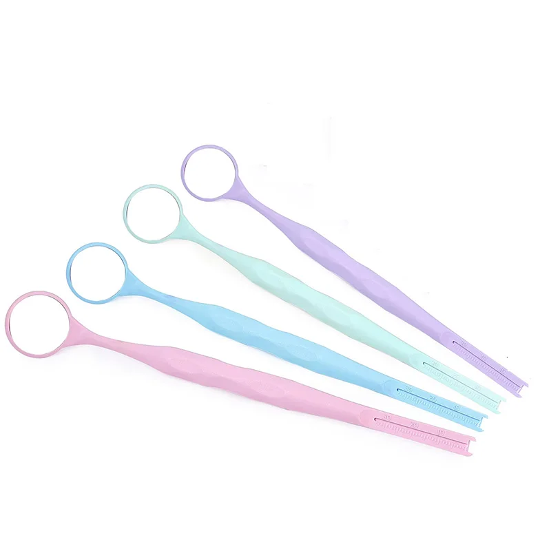 Odontoscopio Dental, espejos bucales de rodio, superficie frontal, espejo de fotografía Intraoral, Reflector de examen de vidrio de un solo lado, 10 Uds.