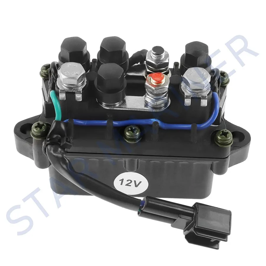 Conjunto de relé de ajuste 63P-81950 de 2 pines para Motor fueraborda Yamaha de 4 tiempos 25HP-250HP reemplaza piezas de repuesto de Motor de barco 63P-81950-00