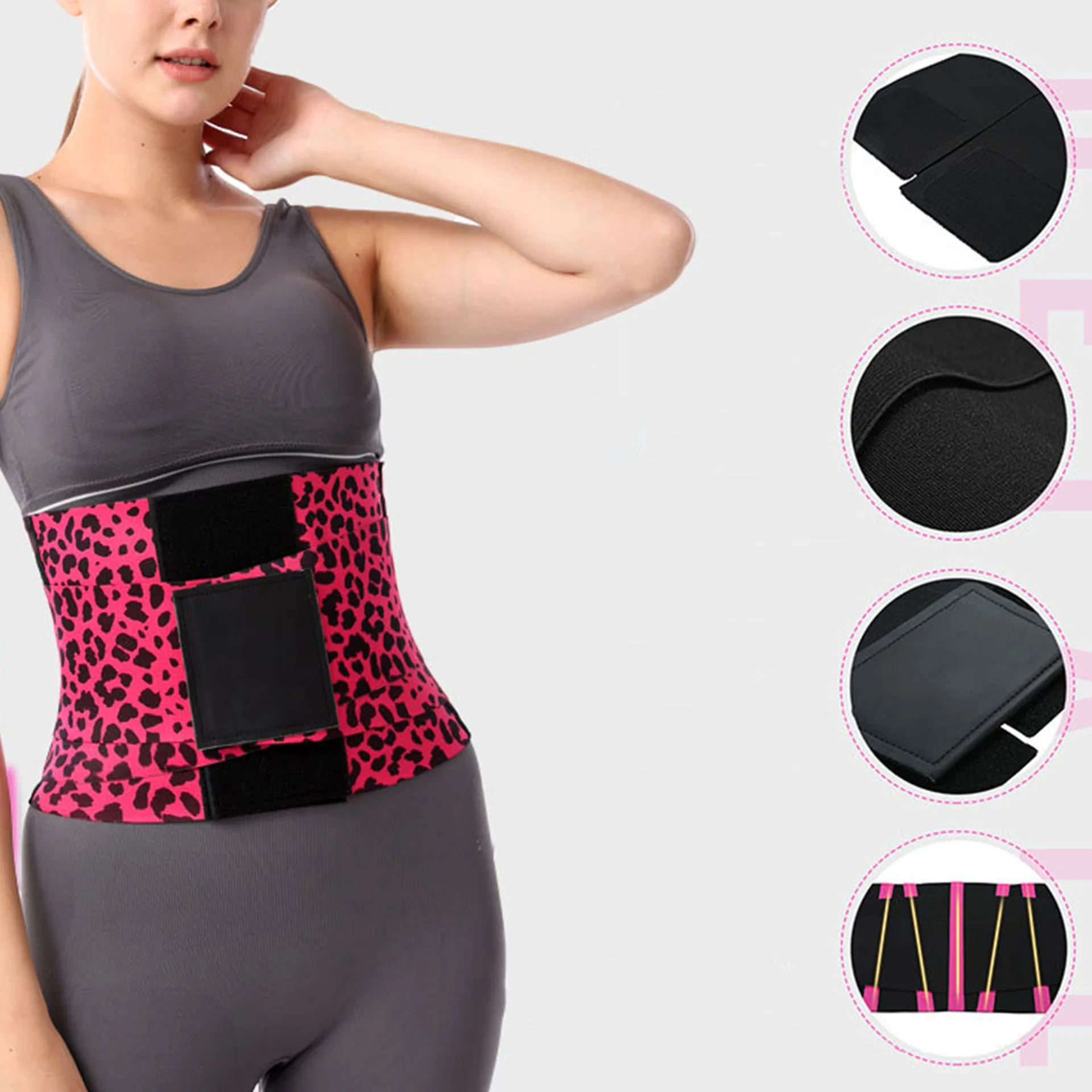 Cinturón de entrenamiento de cintura para adultos, tensor de cintura para mujeres, cinturón Abdominal moldeador de prenda, envoltura Triple, cinturón adelgazante para deportes de Yoga