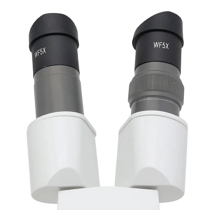 Microscopio de gran angular WF5X, 2 piezas, tamaño de montaje de lente óptica de 30mm, campo de visión de 20 mm con ojales para microscopio ESTÉREO