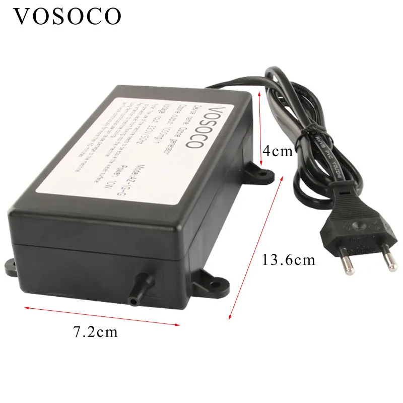 VOSOCO-generador de ozono de 1000mg, ozonizador, purificador de aire y agua, limpiador de frutas, verduras, carne, limpieza, cocina, inodoro, desodorizar, 220V, 110V