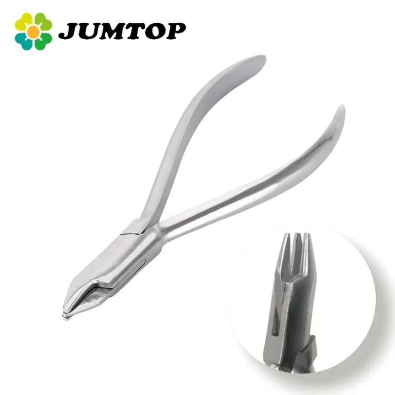 Alicates de ortodoncia Dental JUMTOP, alicates de tres puntas y tres mandíbulas para dar forma y doblar alambre de acero, herramienta de operación de odontología