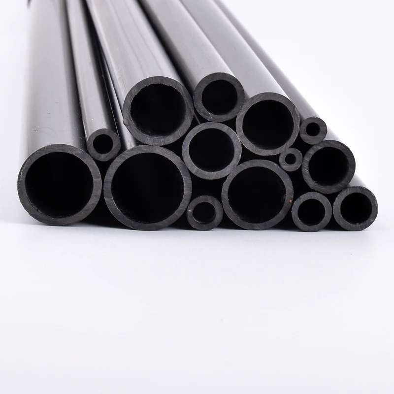 2 uds I.D 2mm-16mm tubo de agua de PVC negro longitud 50cm tubo duro hueco accesorios de riego de jardín accesorios de tubo de acuario DIY