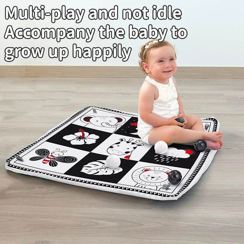 Alfombra de juego para gimnasio para bebé, tapete de juego para niños, estante para actividades de bebé recién nacido, estera de gimnasio de 0 a 36 meses, manta de juego para gatear, juguetes