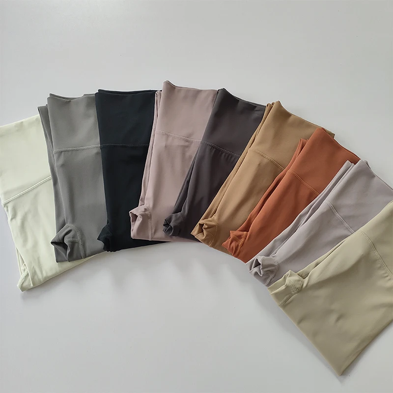 Leggings deportivos de alta gama para mujer, sensación desnuda, pantalones de Yoga de entrenamiento suave, medias de gimnasio energéticas para correr