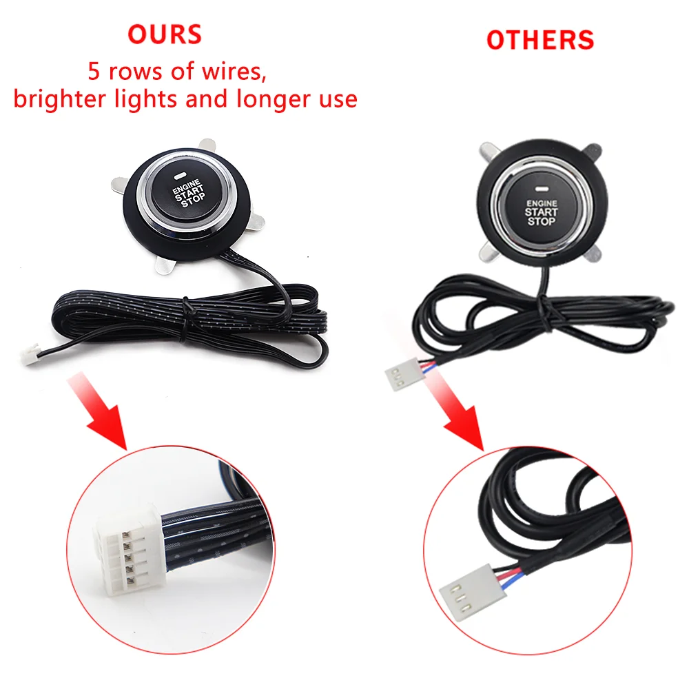 Botón de Encendido/Apagado Universal con Cierre Centralizado y Alarma, con Arranque Remoto, Sistema de Arranque/Apagado Automático para Golf/Passat/Chevrolet