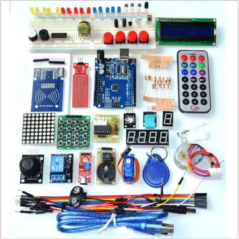 Kit de iniciación RFID para Arduino UNO R3, versión mejorada, Suite de aprendizaje con caja de venta al por menor, el más nuevo