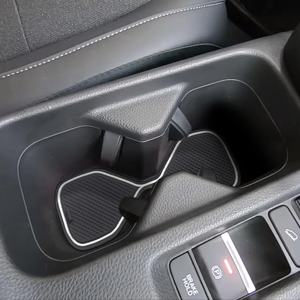 Smabee para Honda Vezel HR-V 2021-2024 HRV (No Compatible con 2025) Alfombrilla Antideslizante para Ranuras de Puerta y Portavasos, Protector Antideslizante para Puerta, Accesorios para Coche