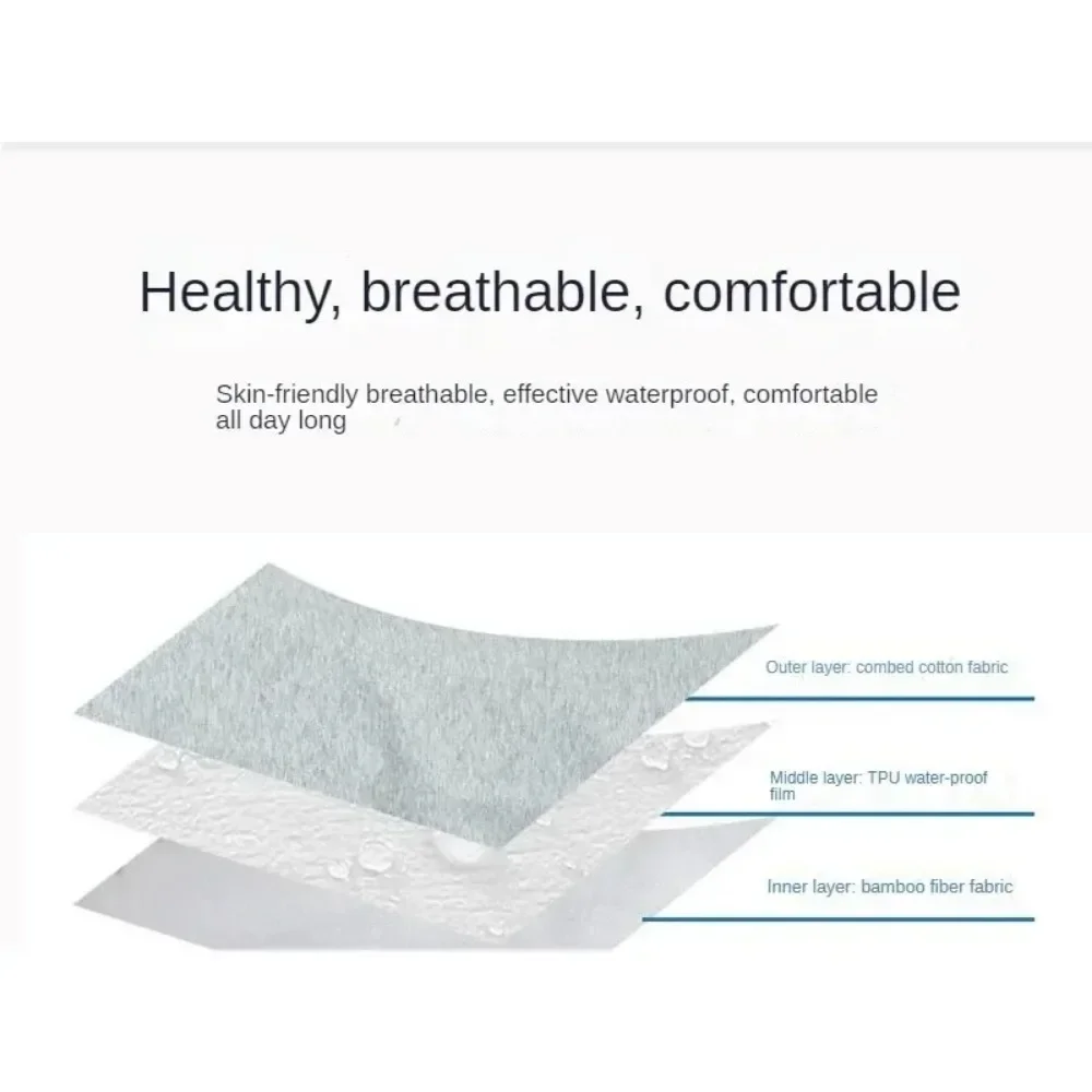 Ropa Interior de Pañales para Adultos, Transpirable, de Algodón, a Prueba de Fugas, para Personas Mayores con Incontinencia, Reutilizable, para Hombres y Mujeres, Pantalón Triangular para Cuidado de Discapacitados