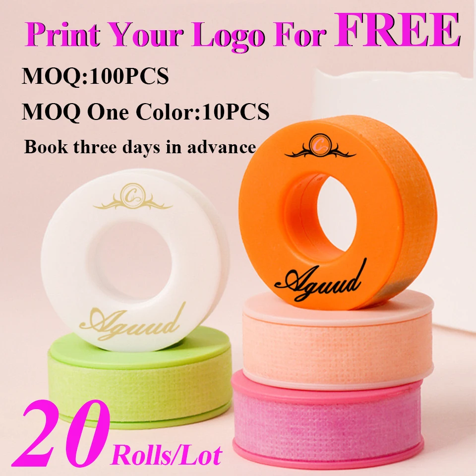 NUEVO Paquete de 20 Rollos de Cinta de Gel de Silicona No Tejida, para Piel Sensible, Multiusos, Transpirable, Microporosa, Parches de Gel de Color para Ojos y Maquillaje