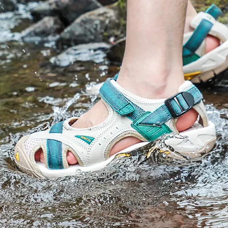 HUMTTO-zapatos de senderismo de verano para mujer, sandalias transpirables para agua, playa, Camping, escalada, zapatillas acuáticas, HT-9602