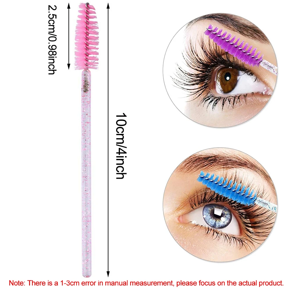 500/1000 unidades de aplicadores de pestañas al por mayor, cepillos de rímel para extensiones de pestañas, cepillos para cejas, herramientas de belleza