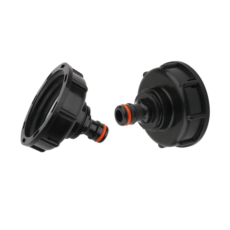 Adaptador de tanque IBC de 1/2 "y 3/4", conector de agua para jardín, piezas de ajuste de válvula de repuesto de rosca gruesa de 60mm