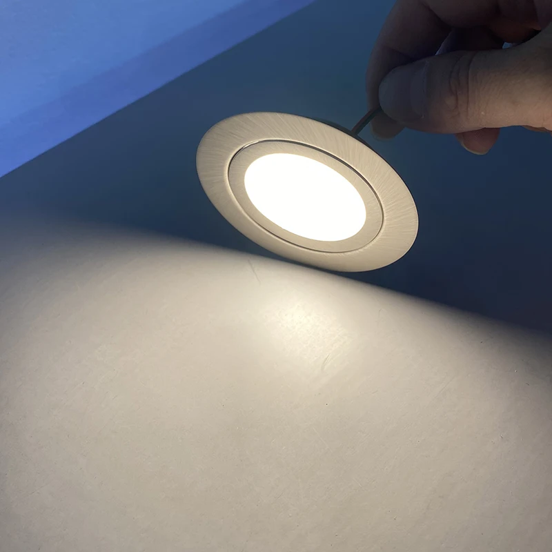 Mini Lámpara LED Empotrable para Exteriores, IP65 Impermeable, DC12V 24V 3W 5W, Lámpara de Techo Oculta para Baño, Foco Ultrafino, Luz para Gabinete