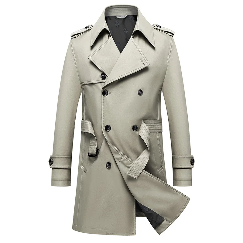 Gabardina clásica para hombre, talla 8XL, cortavientos de alta calidad, estilo informal de negocios, abrigo cortavientos para hombre, ponchos extragrandes