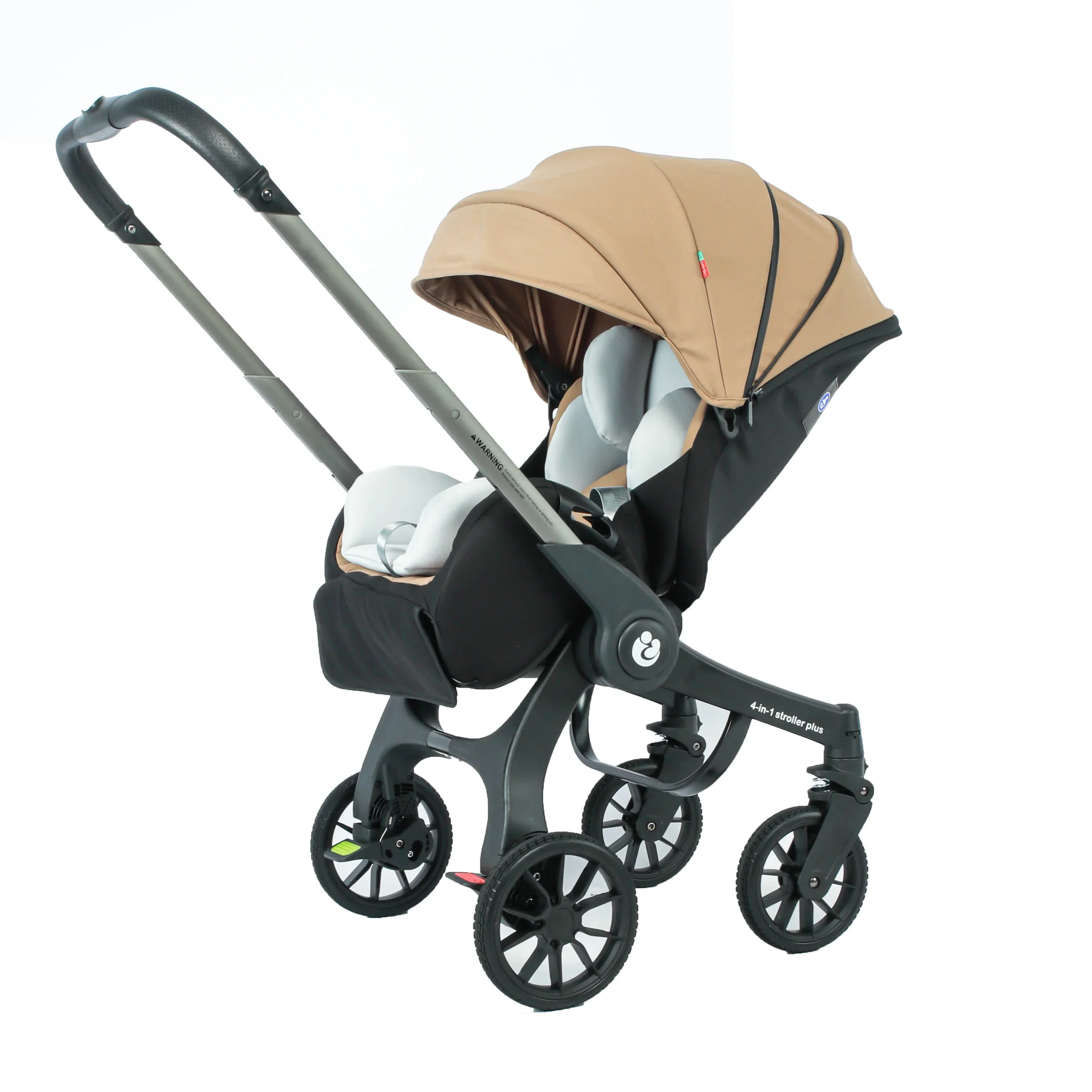 Nuevo cochecito multifuncional para bebé 4 en 1 plegable con silla de auto, cochecito portátil para bebé 3 en 1, stock en la UE
