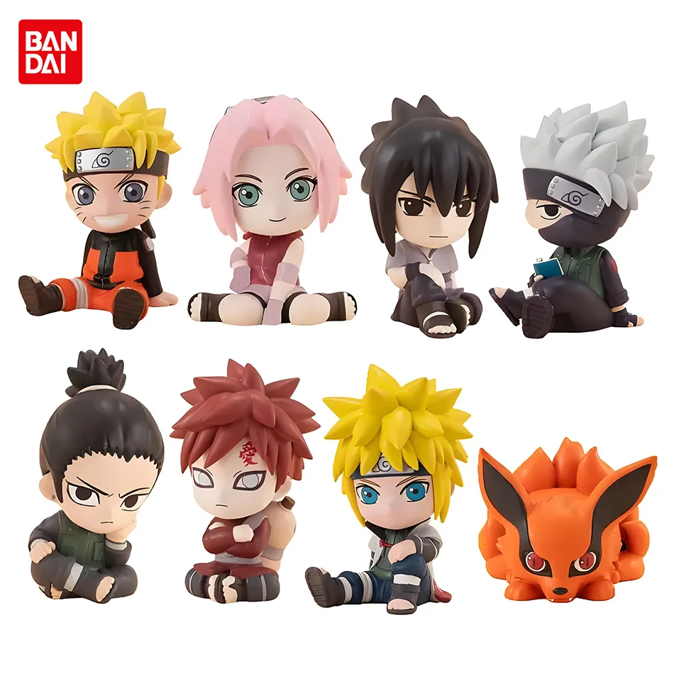 Set de 8 Figuras de Anime Naruto, Kakashi, Sasuke Uchiha, Itachi, Gaara, Haruno Sakura, Figuras de Acción, Versión Q, Modelo de PVC, Juguetes de Regalo