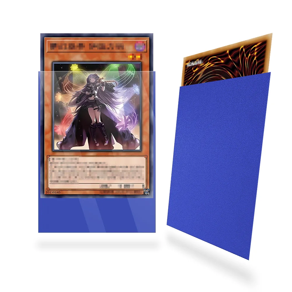 62x89mm 100 unids/set fundas para tarjetas comerciales mate sólido carga superior Protector de tarjetas de tamaño japonés para YGO
