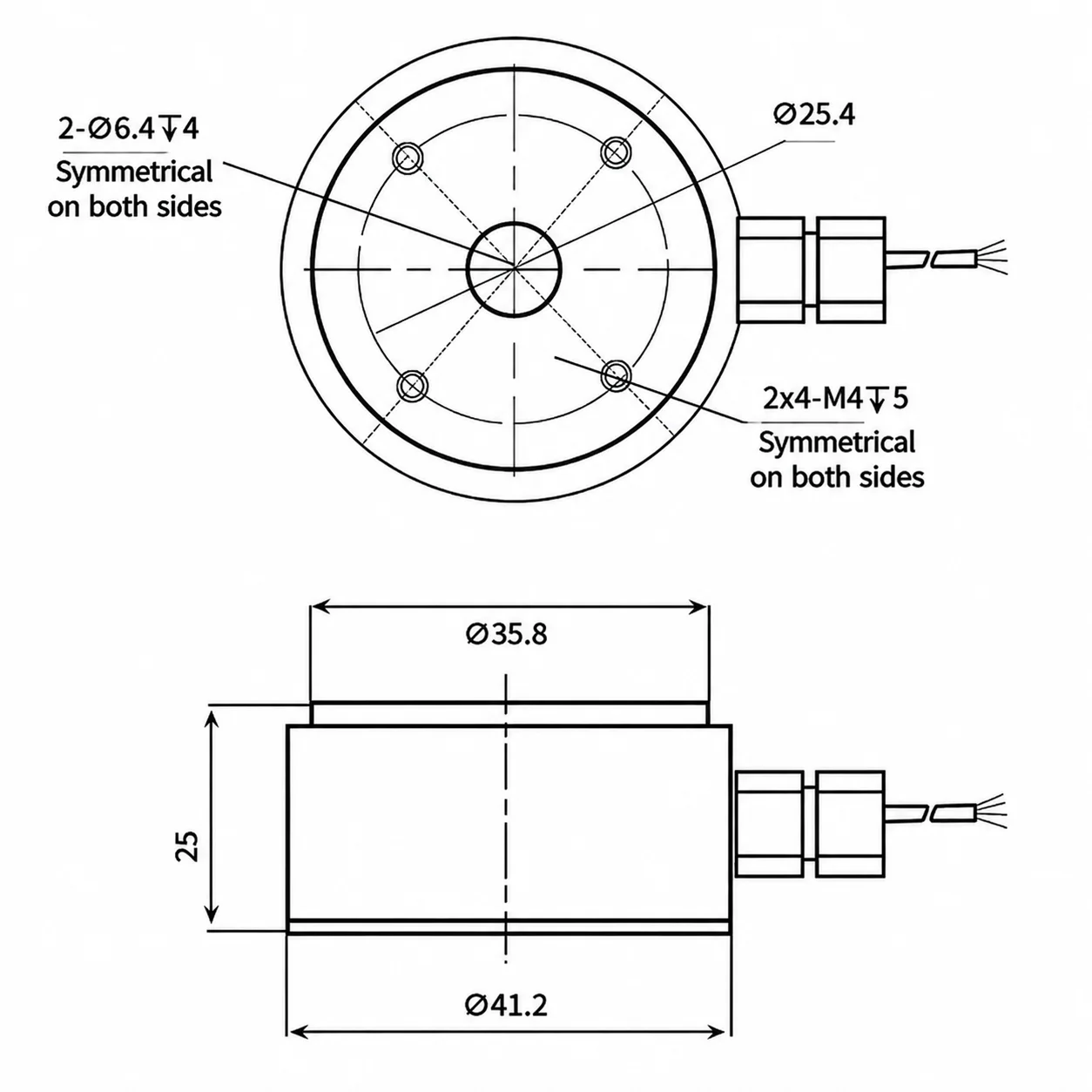 Célula de Carga de Columna Plana de Alta Precisión 5kg 10kg 50kg 100kg 500kg 1T 2T Sensor de Presión Transductor de Pesaje por Compresión