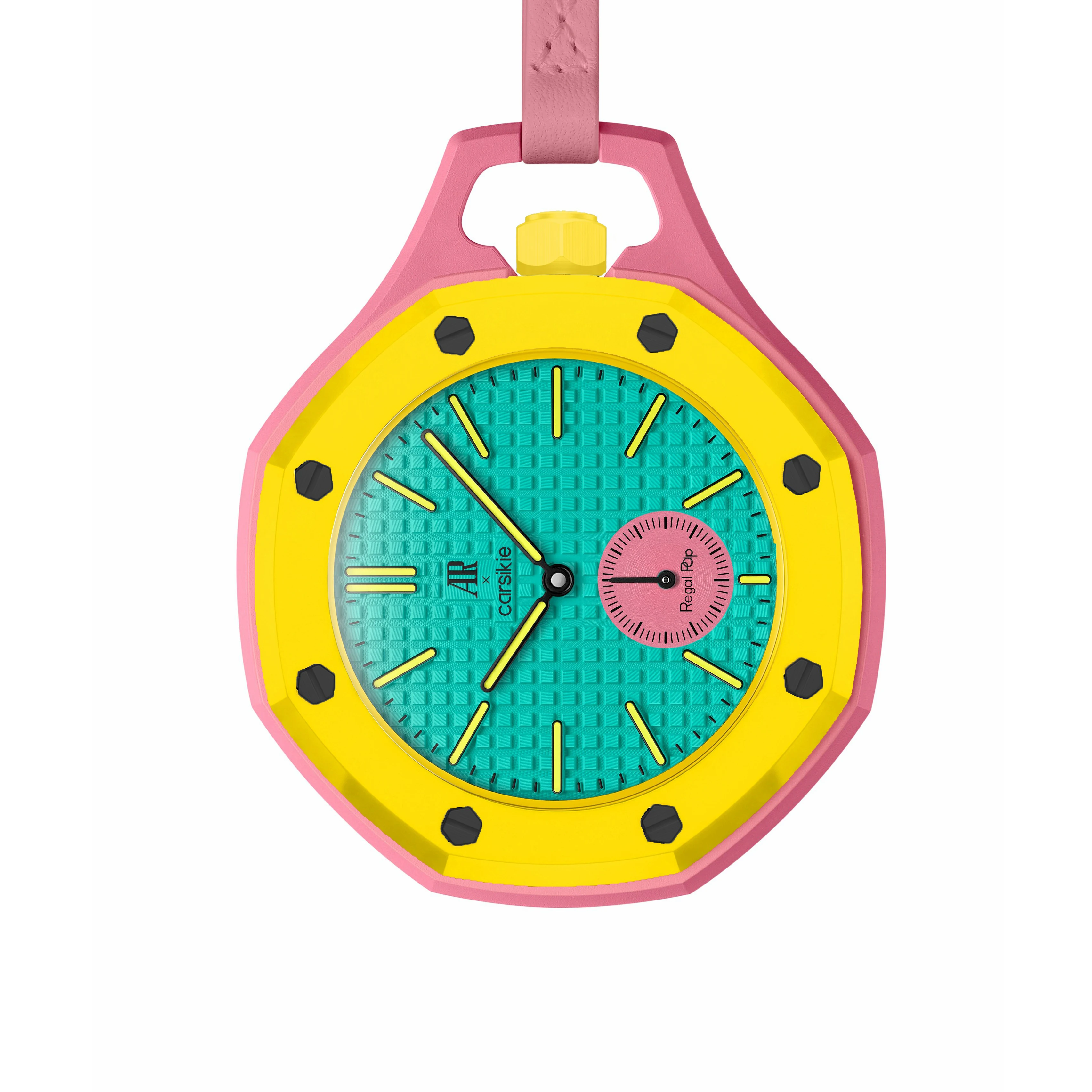 Venta Directa de Fábrica, Reloj de Cuarzo AR Carsikie para Hombre, Colgante Decorativo, Estilo Real, Reloj de Bolsillo Colaborativo en Colores Pastel