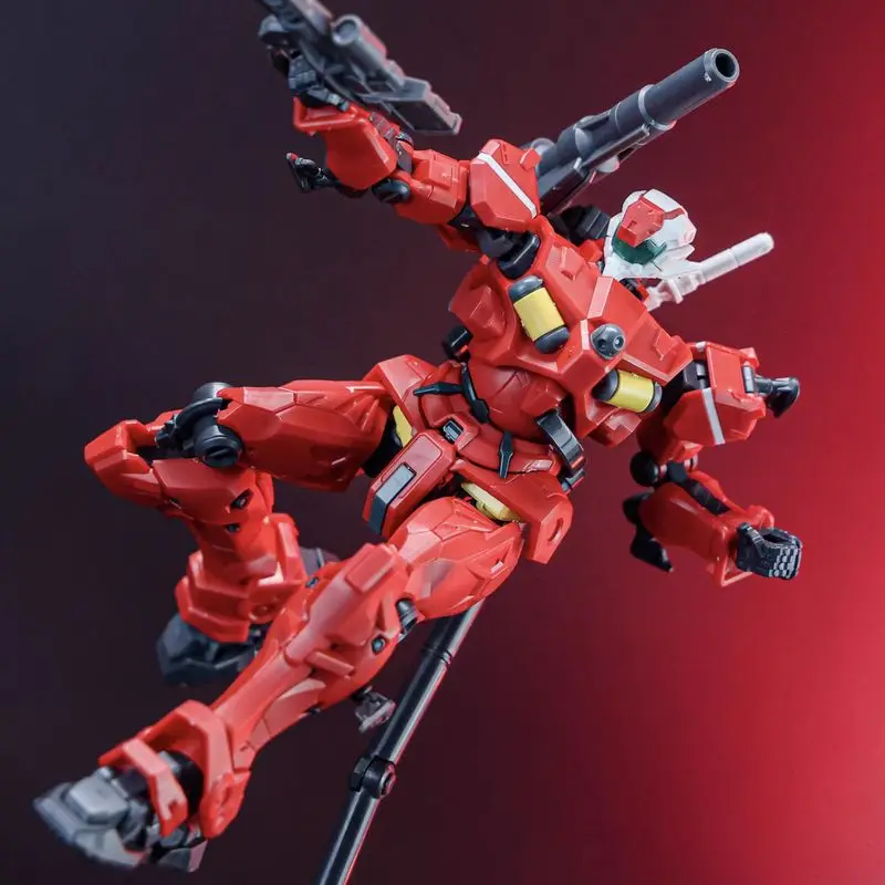 Nuevo HG 1/144 GQ Gquuuuuux Light Cannon Verde Rojo KO Kit de Modelo de Ensamblaje Figura de Mecha Juguetes de Colección Figura Coleccionable