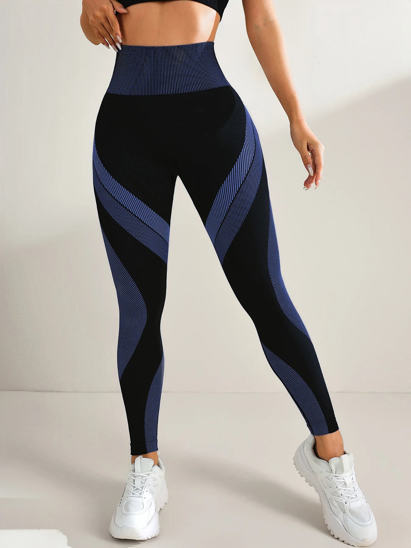 Mallas de Yoga sin costuras para mujer, pantalones de entrenamiento deportivos para gimnasio, cintura alta, suaves y elásticos, transpirables, levantamiento de glúteos