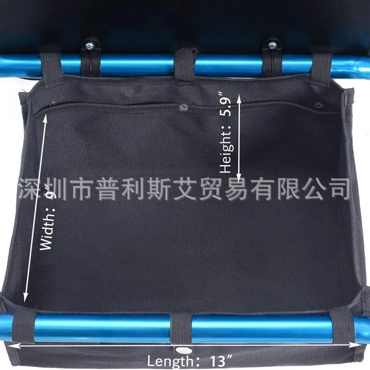 Bolsa de Almacenamiento para Silla de Ruedas, Debajo de la Ayuda para Caminar, Gran Capacidad, Bolsa de Almacenamiento Colgante para Asiento de Silla de Ruedas