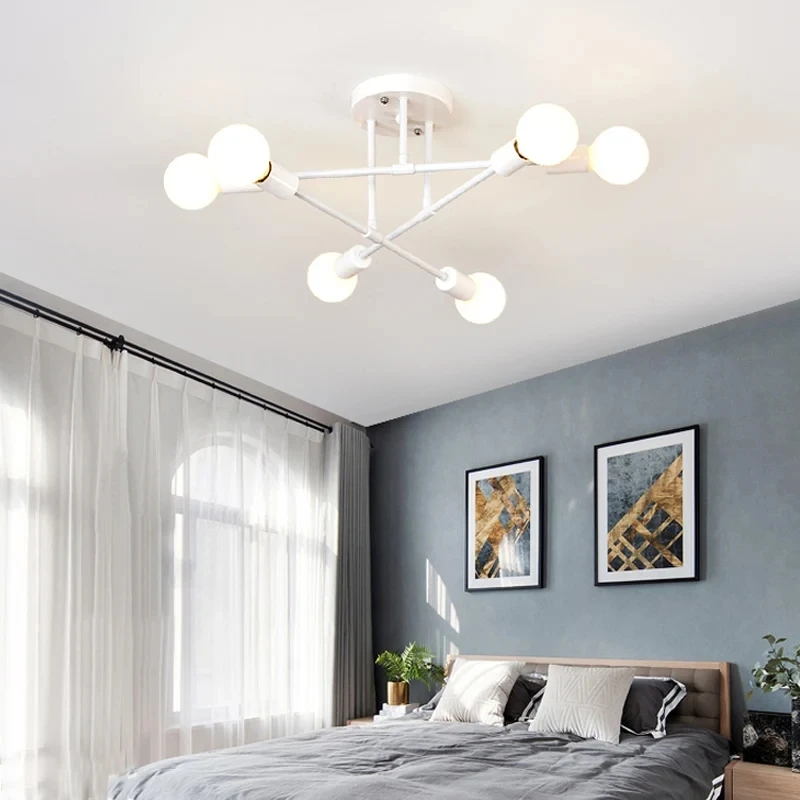 Lámpara de techo de luz colgante minimalista nórdica, lámpara LED adecuada para dormitorios, salas de estar, decoración de iluminación de oro negro