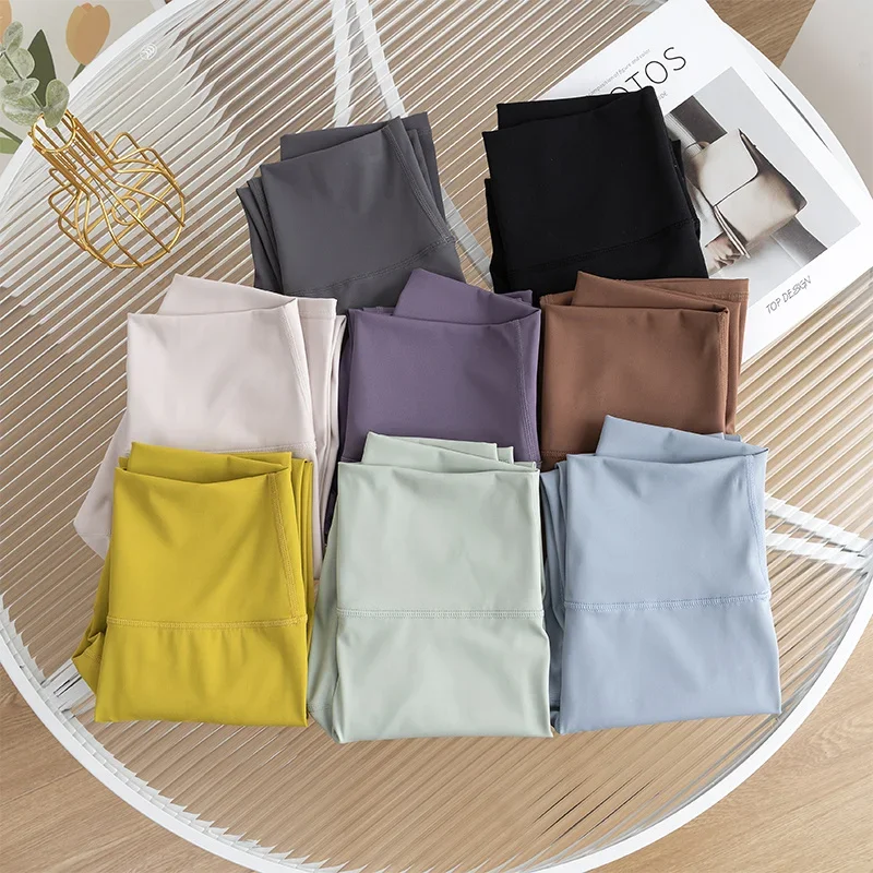 Gran oferta de mallas deportivas para mujer, pantalones para correr, mallas con sensación desnuda, cintura alta, Push Up, deporte, Fitness, correr, pantalones de Yoga