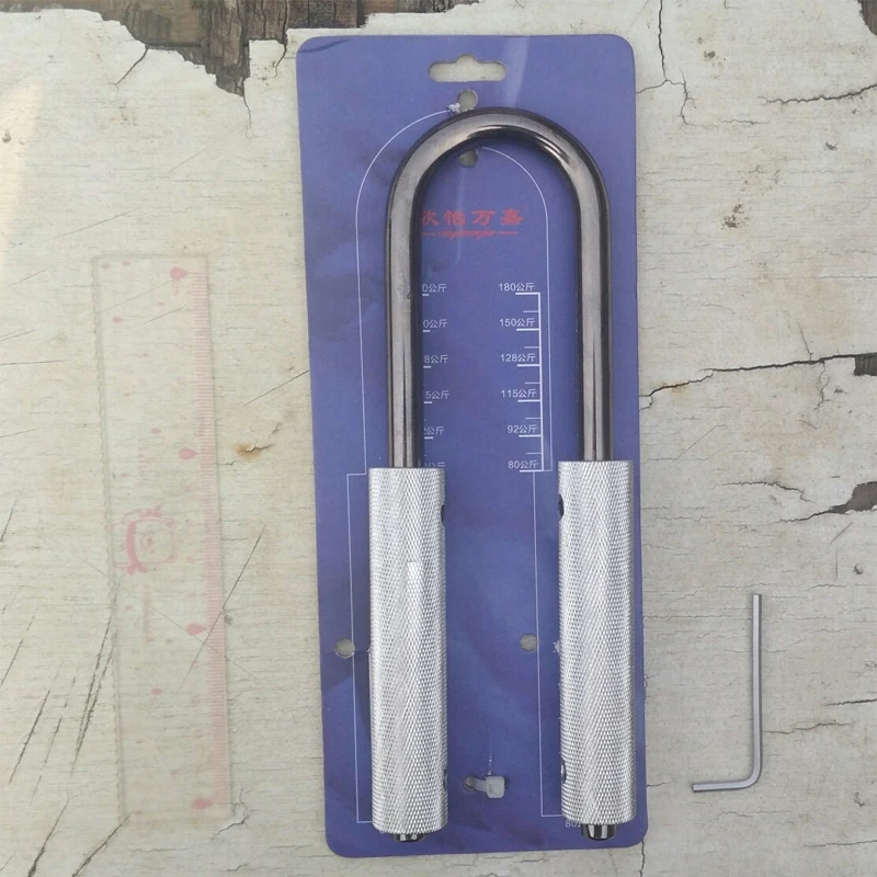 Ejercitador de fuerza de dedo con agarre de mano ajustable en forma de U para Fitness, desarrollador de músculos de muñeca y brazo, fortalecedor de potencia de 50-130kg/80-180kg
