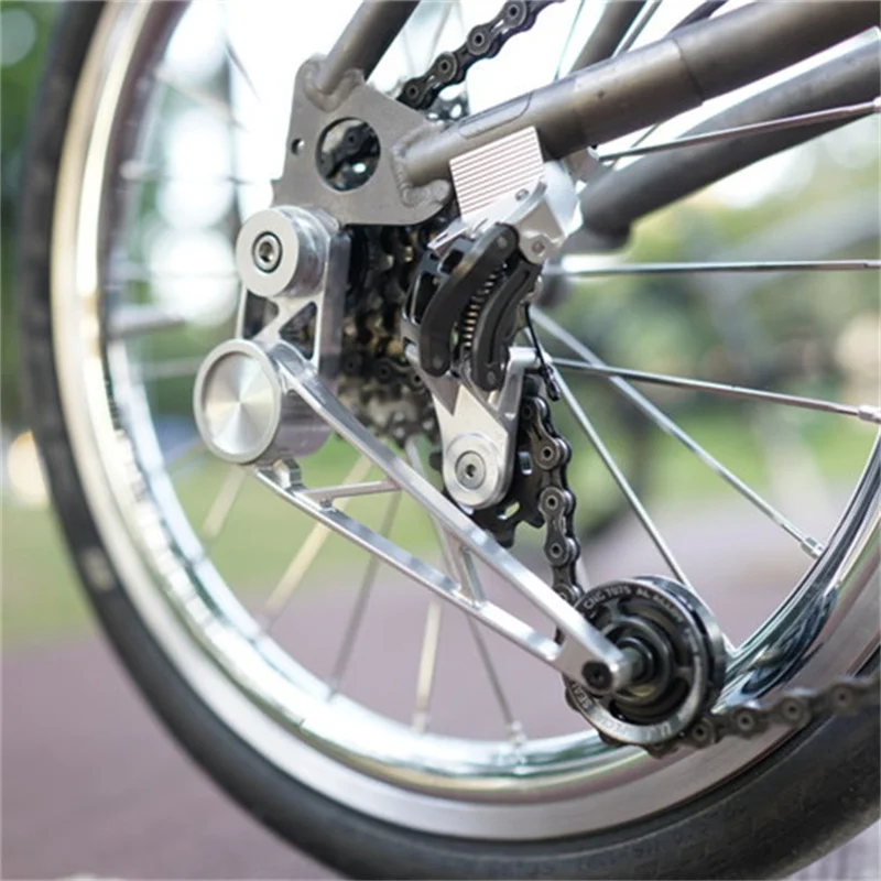 Tensor de palanca de cambios de 7 velocidades para bicicleta plegable, línea A, para brompton, cambio de línea C, 7V