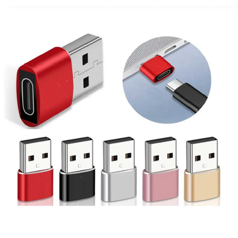 Adaptador USB OTG macho a tipo C hembra, convertidor de Cable tipo C para Nexus 5x6p Oneplus 3 2 USB-C, cargador de datos