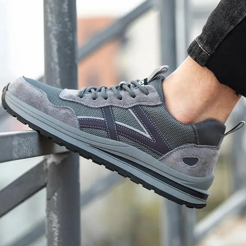 Botas DE SEGURIDAD zapatos de trabajo para hombres de acero ligero calzado de seguridad