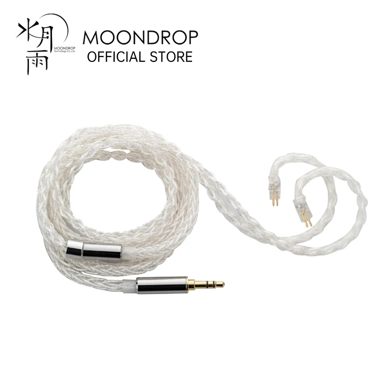 MOONDROP Line K Cable para auriculares Cable mejorado chapado en plata de cobre de alta pureza Kato Aria