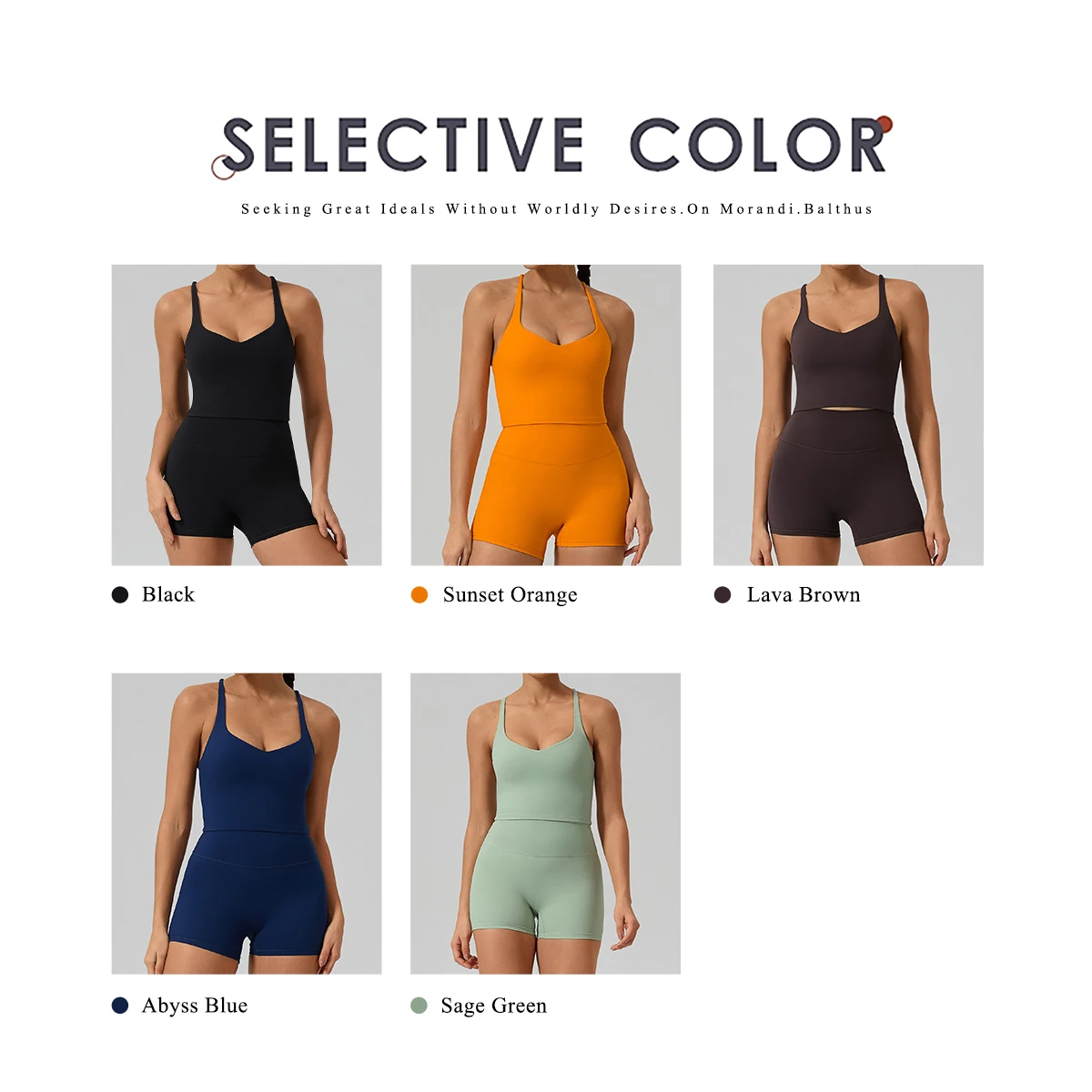 Conjunto Deportivo Hearuisavy de 2 Piezas para Mujer, Top Deportivo con Espalda Cruzada de Secado Rápido, Pantalones Cortos de Yoga Ajustados de Cintura Alta y Transpirables