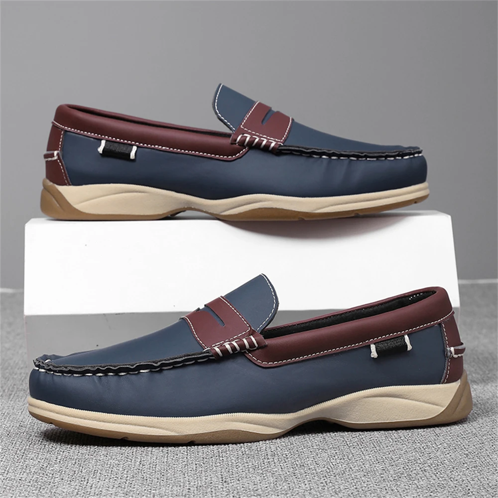 Mocasines casuales de negocios para hombres, zapatos para viajes de oficina y vacaciones, zapatos formales con suela de TPR elegantes y duraderos