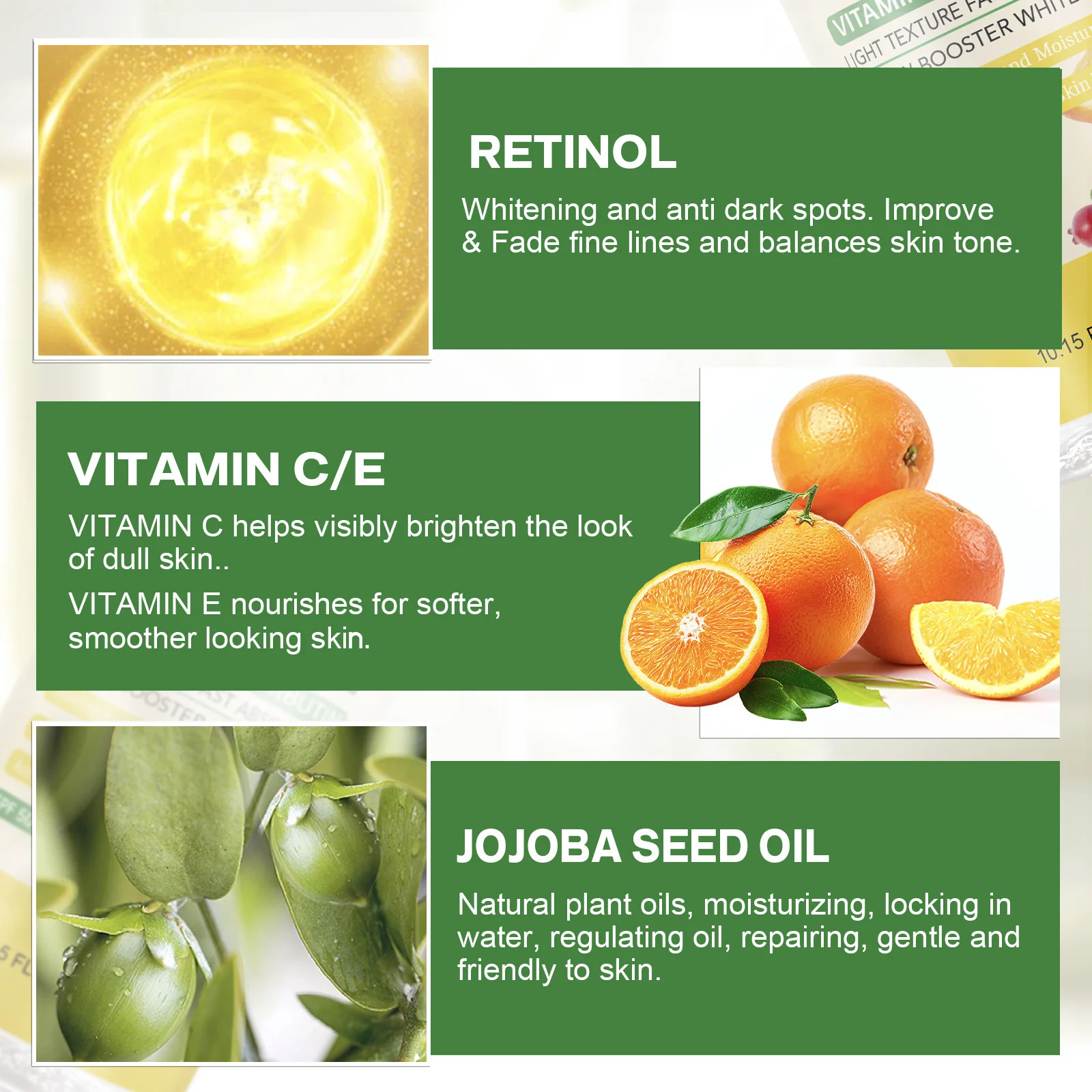 WK JALY Aceite Aclarante con Vitamina C y Retinol, Hidrata, Blanquea, Anti-Manchas Oscuras, Unifica el Tono de Piel, No Grasoso, 300ml
