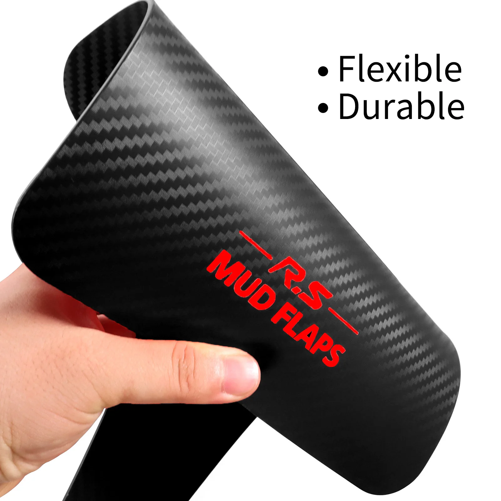 Juego de guardabarros delanteros y traseros de fibra de carbono para coche, accesorios universales para camioneta, 4 piezas