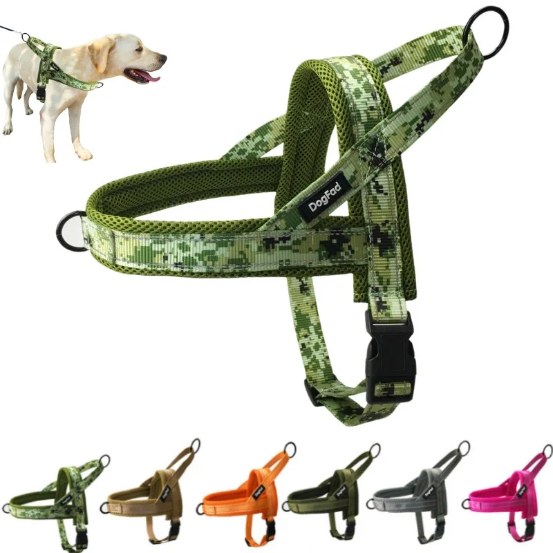 Arnés para perros sin tirones, arnés acolchado suave para perros, chaleco reflectante, arneses de entrenamiento para mascotas, duraderos para perros pequeños, medianos y grandes, Bulldog