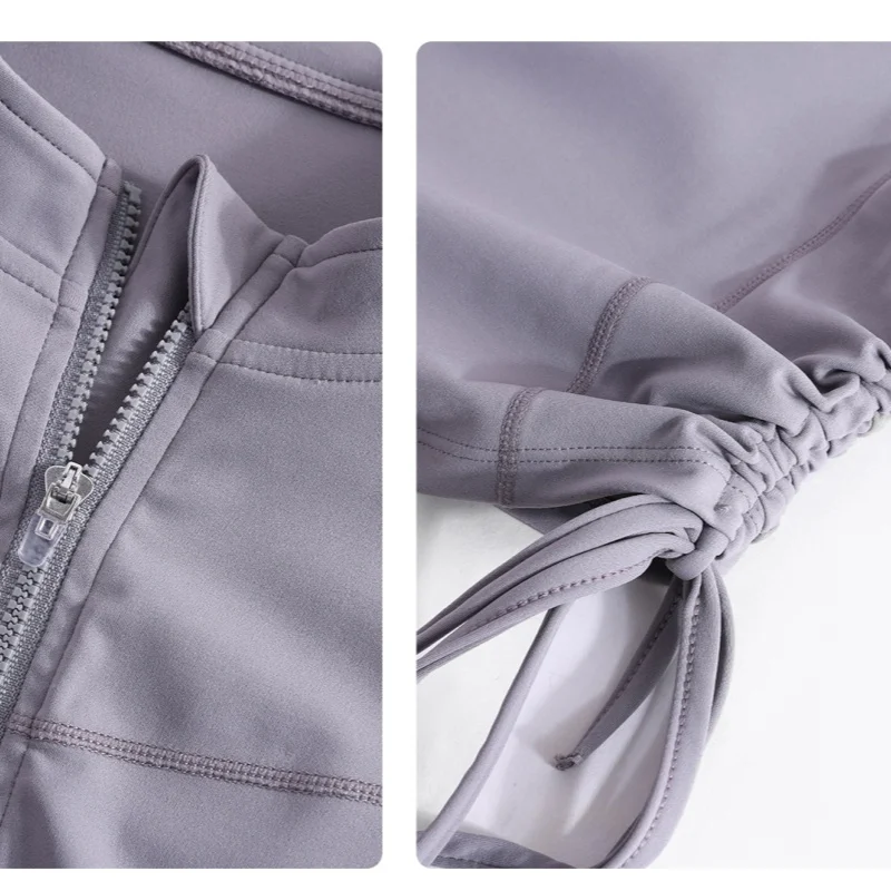 Camisetas de Yoga DRUR para mujer, camisetas deportivas de manga corta con cremallera, camiseta transpirable para Fitness, ropa de gimnasio para mujer, Top para correr, ropa de Yogawear 2025