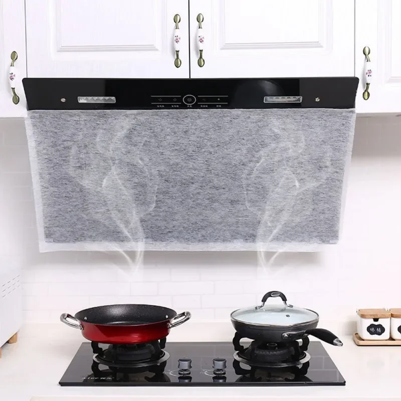 Papel de filtro de aceite de cocina de 46cm x 5M, papel absorbente no tejido, filtros de algodón antiaceite, Extractor de campana, filtro de protección del ventilador