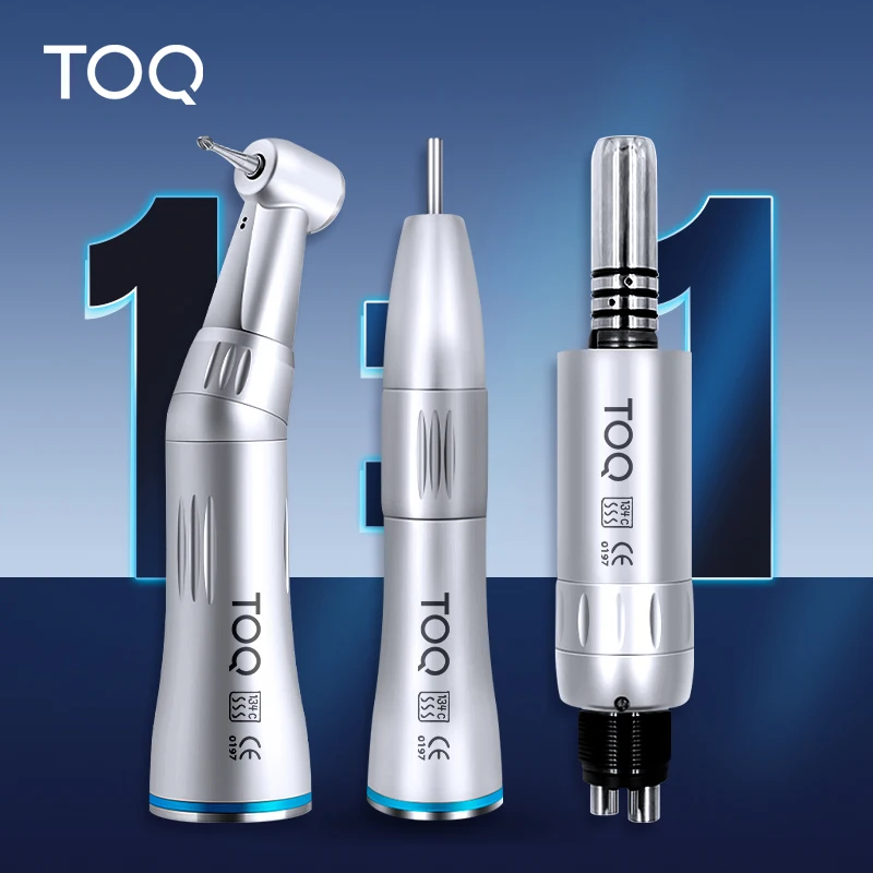 Pieza de mano dental de baja velocidad con spray de agua interno, contra-ángulo y pieza de mano recta, motor de aire de 2 y 4 orificios, pieza dental de baja velocidad