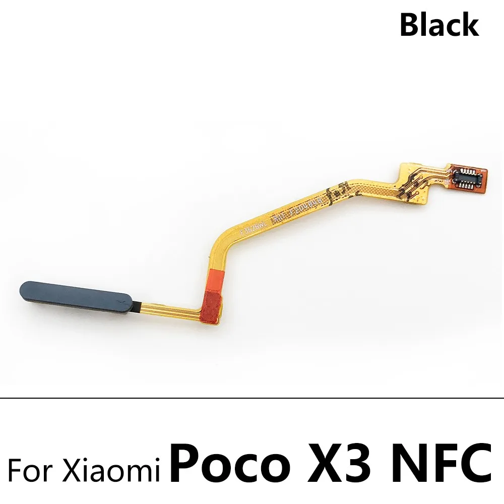 Escáner de huellas dactilares para Xiaomi Poco X3 Pro M3 F3 / M4 Pro 4G botón de inicio menú de huellas dactilares Sensor de tecla de retorno Cable flexible