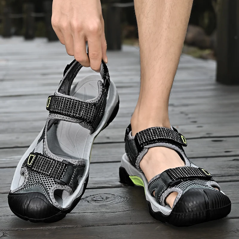 Zapatos de Verano 2025 para Hombre y Mujer, Sandalias de Estudiante para Exteriores, Antideslizantes, con Suela Blanda, para Senderismo en Ríos, Deportivas, de Suela Plana, para Playa