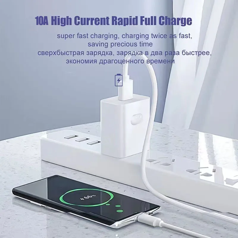 NNBILI 1-3 uds 10A 100W tipo C Cable de carga súper rápida Cable de datos para Huawei OPPO vivo carga rápida, no iPhone, xiaomi, samsung