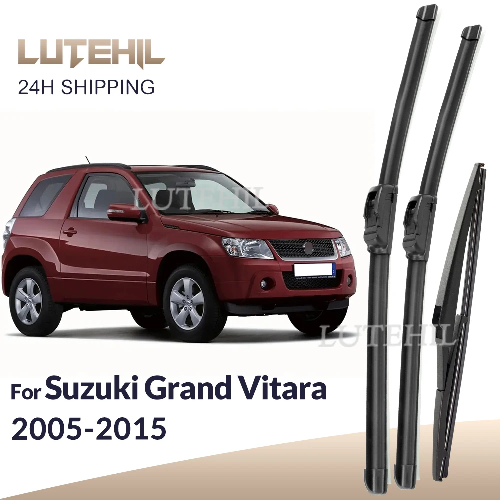Para Suzuki Grand Vitara 2005-2015 2006 2007 2008 limpiaparabrisas delantero y trasero limpiaparabrisas cepillos de ventana 19 "19" 12"