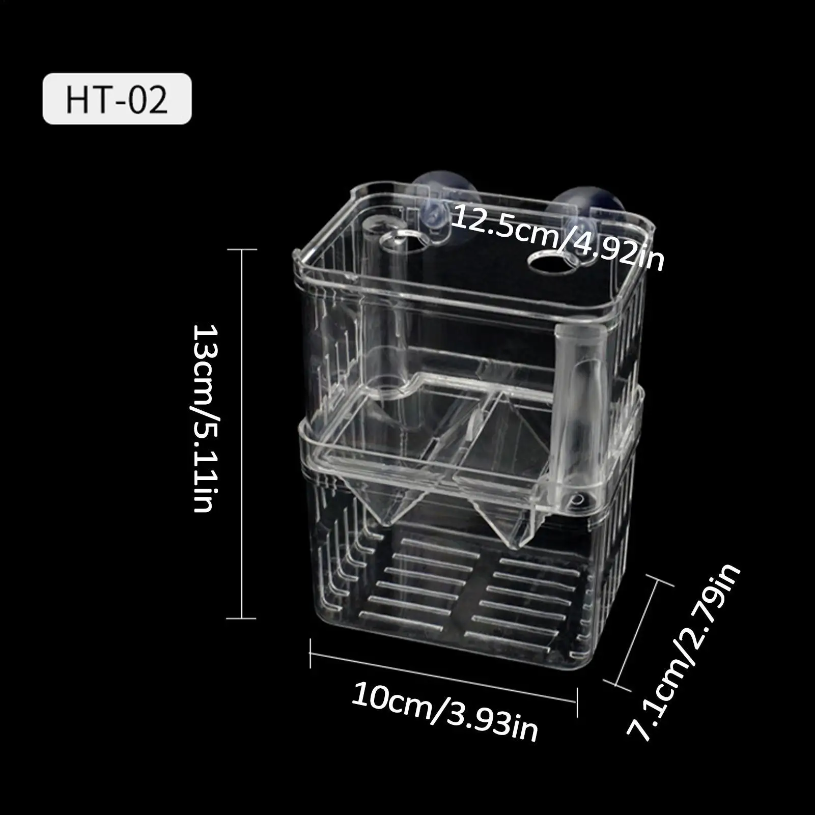 Caja de Aislamiento Acrílica para Acuario, Caja de Cría, Dispositivo de Desparasitación, Incubadora, Divisor de Pecera para Peces Pequeños y Camarones