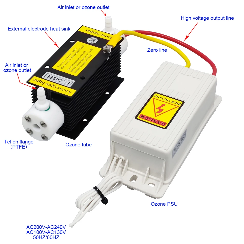 Producto Patentado con Certificación CE FCC ROHS, Kit Generador de Ozono 3G/H, Purificación y Desinfección de Agua Potable Doméstica